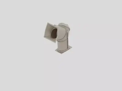 Industrial Factory Bulk Material Chute for 3D print 3D model