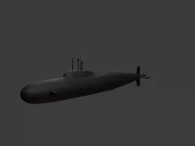 Submarine Soviet 3D model