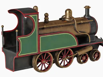 Vintage Train Toy 3D model