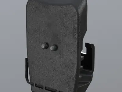 Surefire style helmet mount Low-poly 3D model