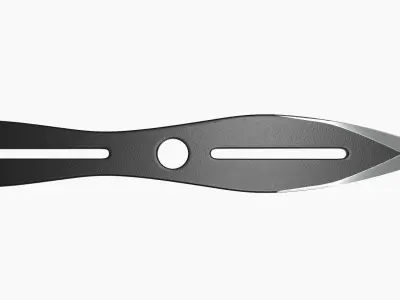Throwing knife 09 3D model