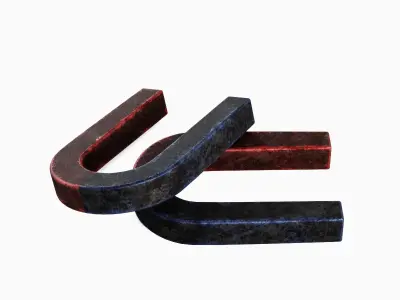 Magnet 02 Low-poly 3D model
