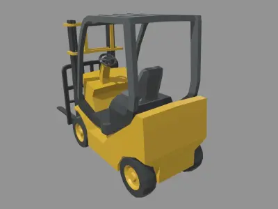 Low Poly Forklift 01 Low-poly 3D model