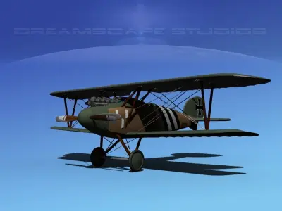 Albatross DIII Fighter 3D model V4