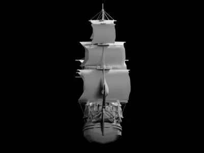 3D Pirates ship 3D model