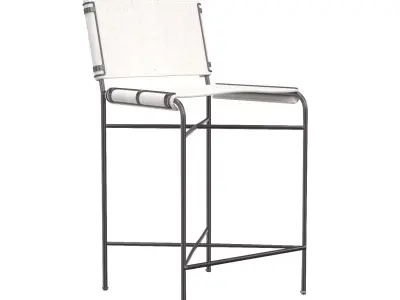 Oxton Industrial Loft Counter Stool 3D model