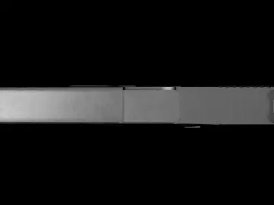 Glock 17 MK2  Game Ready Low Poly Pistol PBR Real Scale Low-poly 3D model