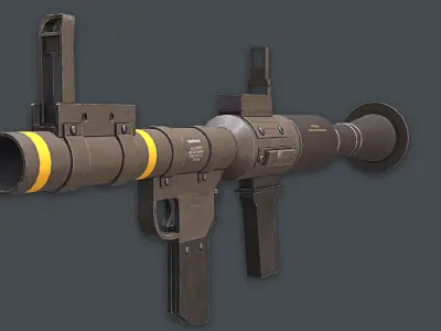 Rocket Launcher Game Ready 1   Low-poly 3D model