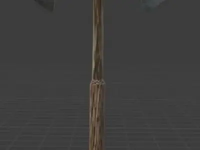 Medieval Battleaxe  Free 3D model