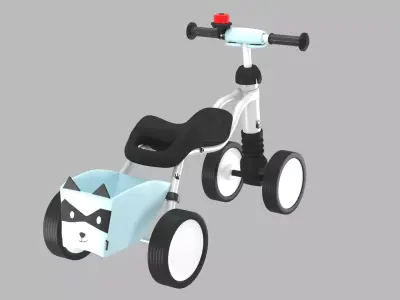 Baby Balance Bike 3D Model 3D model