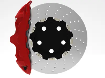 Brake system 3D model
