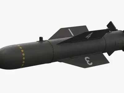 GBU-57 Bunker Buster Rigged 3D model purchase