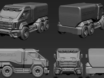 Sci-Fi Vehicles Part 2 3D model