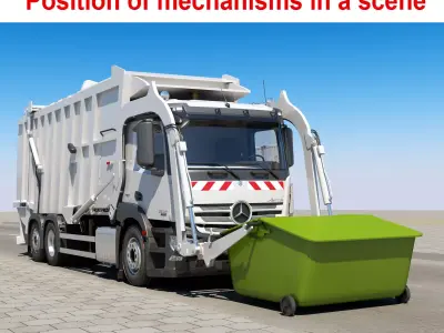 Mercedes Antos Garbage Rigged 3D model