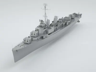 Robert H Smith Class Destroyer Minelayer 3D model