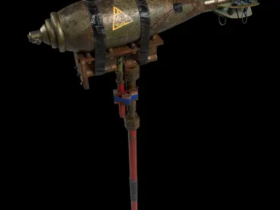Last Will Strike survival hammer Low-poly 3D model