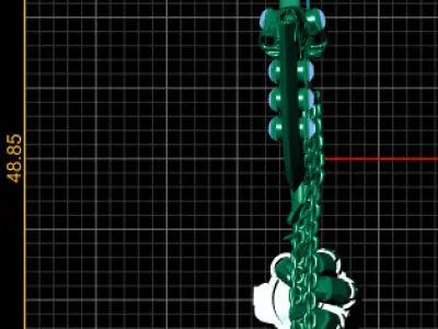 ANTIQUE AXE PENDANT 3D PRINTABLE MODEL 3D print model