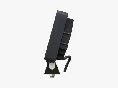 Small Amber LED Light Bar 3D model