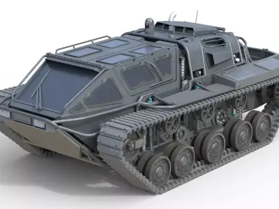 Ripsaw EV3 F4   Low-poly 3D model