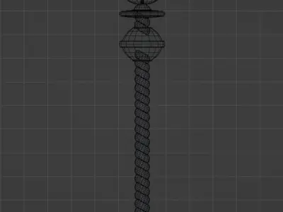 Bronze Candlestick Free low-poly 3D model