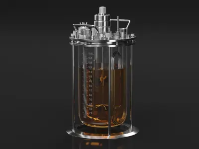 Big Glass Bioreactor 3D model