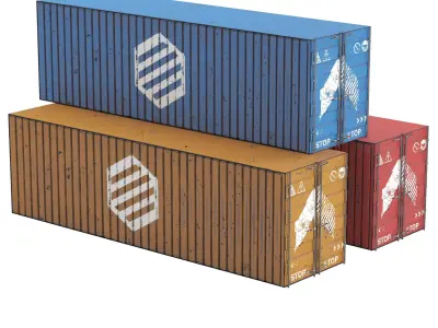 Container 3D model from CGTrader