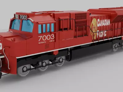 Canadian Pacific 7003 Locomotive 3D model
