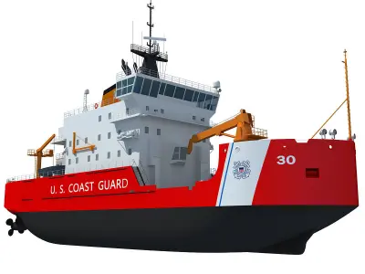 US Coast Guard Icebreaker 3D model