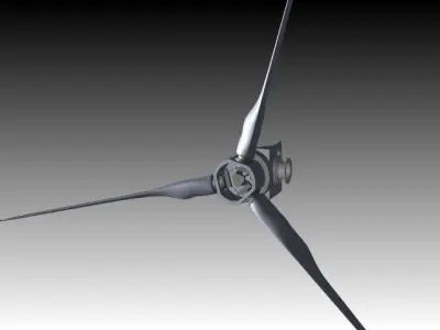 6 kw pmg wind turbine Free 3D model