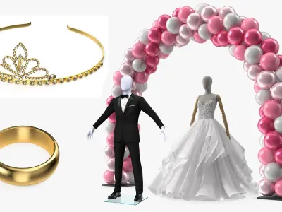 Wedding Collection 3D model