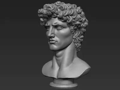 Antique Male Bust 3D print model