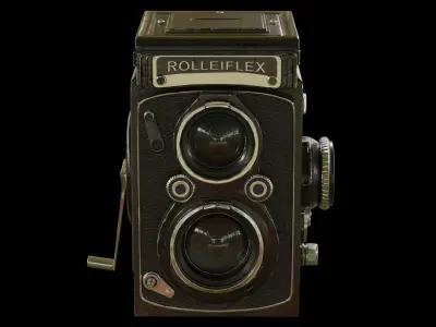 VINTAGE CAMERA Low-poly 3D model