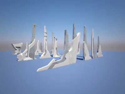  DNMK architecture set 4 3D model