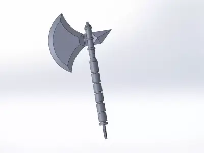 axe for battle 3D model