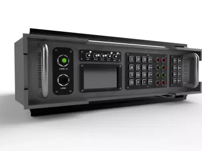 Military Radio Model 04 Low-poly 3D model