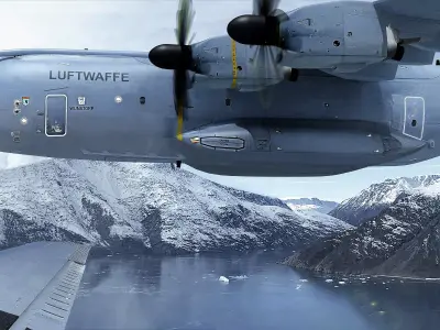A 400M aircraft Free 3D model
