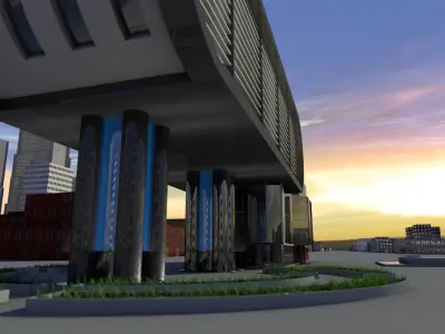 Modern Building Free 3D model