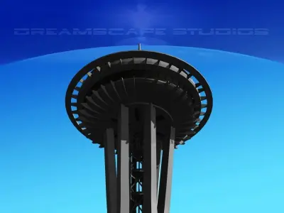 Seattle Space Needle 3D model purchase
