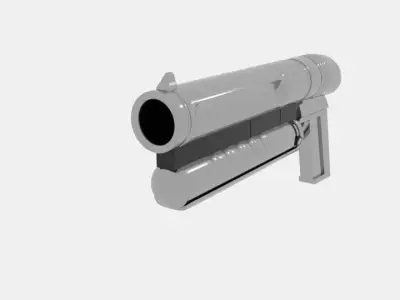 Gun Free Nbas Free low-poly 3D model