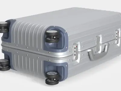 Rimowa Original Cabin Twist Suitcase Silver 3D model