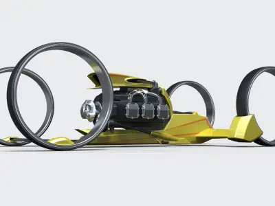 Quad bike concept 3D model