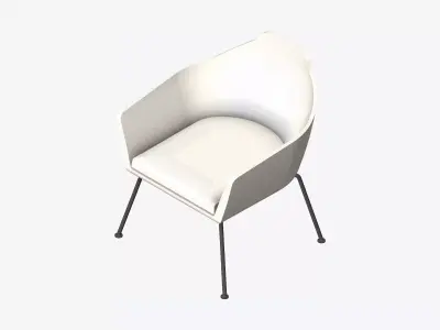 Chair - Simplicity - 4 Leg Metal Low-poly 3D model