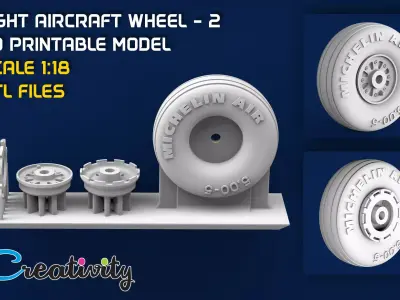 LIGHT AIRCRAFT WHEEL - 2 3D model