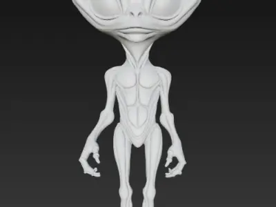 Abe Green the Alien  3D print model