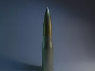 Bullet Free low-poly 3D model