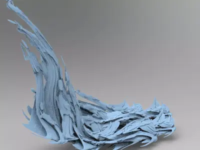 Scull waves 2  3D model
