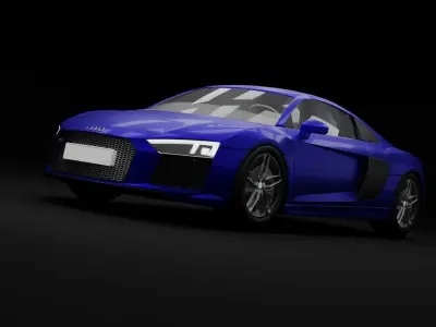 AudiR8 audi sports car Free 3D model