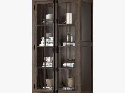 FRENCH CASEMENT DOUBLE-DOOR CABINET 3D model