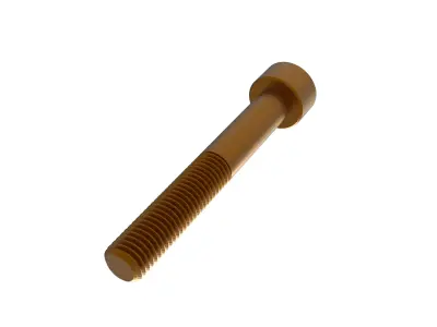 SOCKET HEAD CAP SCREW M7  LENGTH-50mm 3D model