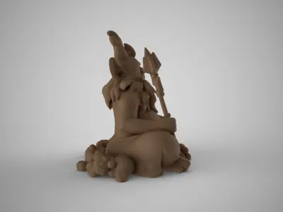 Old Centaur Sculpture 3D print model